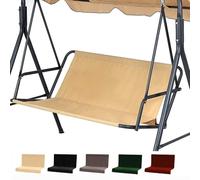 Waterproof 600D Swing Chair CoverReplacement for 2/3 Seater Rocking Chair Durable Beige Seat Cover Fits 138x50x50cm UVResistant Outdoor Furniture Protection