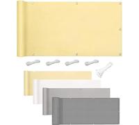 Waterproof 6x7m with Grommets & Ropes 420D Polyester Lightweight & UV Protection Heat Shield for Garden Balcony Patio Outdoor Shade Canopy
