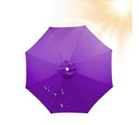Waterproof 8-Pole Parasol Cover - UV Resistant Outdoor Umbrella Protector for Balconies, Gardens, Pools & Beaches - Replacement for All Weather Use