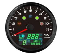Waterproof 85mm GPS Speedometer 0-299KM/H MPH With 0-12000RPM Tachometer Trip Odometer Gear N-6 For Car Motorcycle 9-32V Digital Gauge