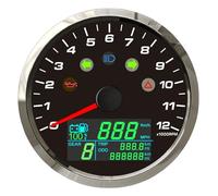 Waterproof 85mm GPS Speedometer 0-299KM/H MPH With 0-12000RPM Tachometer Trip Odometer Gear N-6 For Car Motorcycle 9-32V Digital Gauge