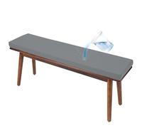 Waterproof 8CM Thick Outdoor Bench Cushion Non-Slip Garden Chair Pad Washable Seat Pillow for Patio Furniture Light Grey 200x30x8cm Ideal for Gardens & Patios