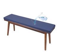 Waterproof 8CM Thick Outdoor Bench Cushion Non-Slip Seat Pad for Garden Chairs Washable Bench Pillow Dark Blue 140x45x8cm - Perfect for Patio Furniture