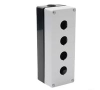 Waterproof ABS Control Box with 22mm Hole and Push Button Switch, IP65 Dustproof and Water Resistant Enclosure for Industrial Electrical Systems (1-hole)