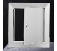 Waterproof Access Door Panel with Lock - 6x6inch Metal Ceiling & Wall Cover for Bathroom, Office, Air Conditioning Repair - Durable Decorative Access Plate