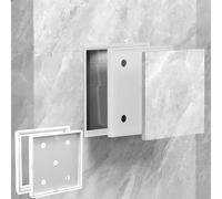 Waterproof Access Panel for Tile Wall, Flush Mount Plastic Inspection Hatch, Snap In Bathroom Shower Service Door, Ceiling Wall Hole Cover(White,15x20cm(5 7/8"x7 7/8"))
