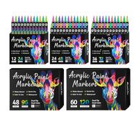 Waterproof Acrylic Signs-Ceramic Paint Pens, Permanent Art Materials Quick Drying Multi- Paint Set | Artists for Kids Adults Crafts DIY Canvas