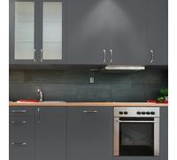 Waterproof Adhesive Vinyl Roll for Kitchen, Cabinet, Cabinet, Door - H60 x L200 cm - Dark Grey