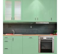 Waterproof Adhesive Vinyl Roll for Kitchen, Cabinet, Cabinet, Door - H60 x L200 cm - Mint Green