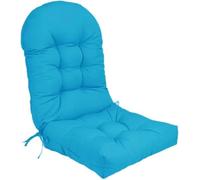 Waterproof Adirondack Rocking Chair Cushion Replacement Pads, Thick 4-Pack with Ties for Outdoor Patio & Indoor Lounge Furniture, Oversized Comfort
