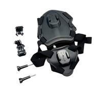 Waterproof adjustable dog harness mount for outdoor camera mount includes swivel fixture and J-hook fastener