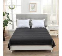 Waterproof Adult Sex Bed Sheets - Large Thickened PVC Waterproof and Oil-Proof Massage Table Sheet - SM Flirting Incontinence Mattress Cover Protector Black (87 x 78 Inch)