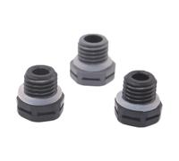 Waterproof Air Vent Valve 10PCS M12*1.5 Nylon Waterproof Air Vent Valve Screw in Protective Plug E-PTFE 12mm Plastic Breather(M12X1.5 White 10PCS,with nut)