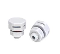 Waterproof Air Vent Valves Waterproof Proof One-Way Ventilation Air Breather Valves M12 Vent Plug Eptfe Valve(White,M5X0.8_10PCS)