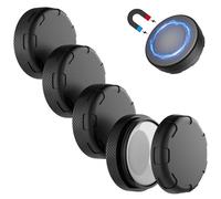 Waterproof AirTag Magnetic Holder for Apple AirTag Case丨Strong Neodymium N52 Magnet丨Anti-Lost Hidden Magnetic Air tag Mount丨 Easy Installation for Car, Bike, Vehicles, Metal Surfaces etc (4 Pack)