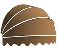 Waterproof Aluminum Canopy Cover - Durable Polyester Dome for Outdoor Balcony, Restaurant, Cafe, Deck, Front Door - Brown, 145cm, Weather-Resistant Shelter