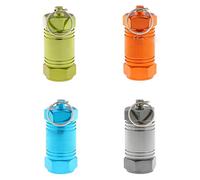 Waterproof Aluminum Pill Holder with Keychain Outdoor Medicine Bottle Seal First Aid Drug Holder