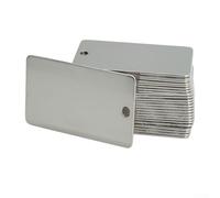 Waterproof Aluminum Plant Tags with Single Hole Design, Metal Labels Resistant to Sunlight for Garden, Greenhouses, Trees, and Flowers, Includes 50 Pieces