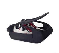 Waterproof and Dust-Proof For Golf Shoe Bag with Oxford Cloth Construction, Side Barriers, and Portable Design for Sports Shoe Storage and Transport (Black)