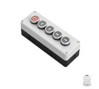 Waterproof and dustproof 22mm push button switch control box with ABS and metal materials, rated for 10A current, anti rust screws, self reset and self locking operation features (3)