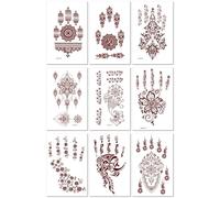 Waterproof And Long-Lasting Tattoo Stickers, Non-Reflective Vermilion Back Of Hand Tattoo Stickers210*114mm