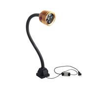 Waterproof and oil-proof LED light, LED machine tool work light, 6W220V gold color, suitable for CNC lathe, milling machine, machine tool, grinder, etc