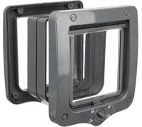 TRIXIE waterproof and quiet cat flap '4-way free-range door with tunnel’ - Ov...