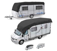 Waterproof and robust roof cover for class A/B/C motorhomes, Heavy Duty RV Roof Cover, Foldable Storage, Easy to Clean, Fits Motorhomes, Camper & Travel Trailers (Black,24.6 * 10ft)