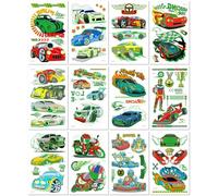 Waterproof And Sweat-Resistant Long-Lasting Luminous Cool Racing Tattoo Stickers Race Carnival Car Fans Children'S Tattoos120×75mm