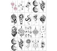 Waterproof And Sweatproof Temporary Tattoo Stickers Featuring Flowers, Butterflies, Sketches, Symbols, Lines, And Totems - Disposable. 60 * 105mm A072