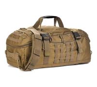 Waterproof and Tear Resistant Nylon Duffel Bag, 45L Capacity, 23 x 10 x 12 inch (Khaki)