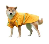 Waterproof and Windproof Dogs Rain Jacket, Lightweight Hooded Pet Poncho with Reflective Stripes, Great for All Dog Breeds Out Walks In The Rain(XXL)