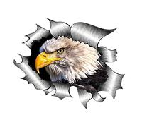 Waterproof Animal Eagle Sticker, Asudaro Creative Car Eagle Decal 3D Personalized Eagle Decals Diy Stickers Decoration Universal Fit For Car Hood Window Desktop Wall Decal 15Cm * 15Cm