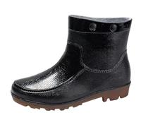 Waterproof Ankle Boots Men's Non-Slip Wellington Boots Short Boots with Block Heel Outdoor Hiking Hiking Fishing Shoes Made of Rubber Riding Shoes Comfortable Garden Shoes Lightweight Slip-On Boots