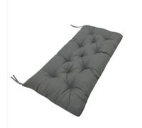 Waterproof Anti-Slip Garden Bench Cush with Str Quilted for Indoor/Outdoor Benches Rocking Chairs 2-Seater Seat Cover (Dark Gray 47.2" x 19.7")