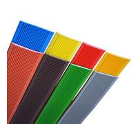 Waterproof Anti Slip Grip Tape,Entry Door Edge Trim Flute,Extra Wide 10cm,PVC Threshold Transition Strip(Yellow-100MM Width,1m)