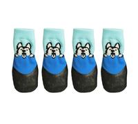 Waterproof Anti-slip Paw Protector Socks for Dogs, Soft Wear-resistant Rubber Booties, Indoor Outdoor Walking Footwear Fit Bichon Frise Puppies