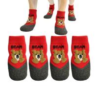 Waterproof Anti-slip Paw Protector Socks for Dogs, Soft Wear-resistant Rubber Booties, Indoor Outdoor Walking Footwear Fit Bichon Frise Puppies