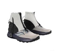 Waterproof Anti-Tear Ankle Gaiters, 20D Nylon and Stretch Fabric Low-Cut Shoe Covers Adjustable Fit for UK Size 3-11, Sole Straps Gaiters for Trail Running, Hiking, Walking and Outdoor Sports(Grey)