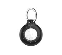 Belkin Waterproof Apple AirTag Secure Holder with Key Ring, Durable Scratch-Resistant AirTag Case, Protective AirTag Keychain Accessory for Keys, Pets, Luggage, Backpacks, and More - Black (1-pack)
