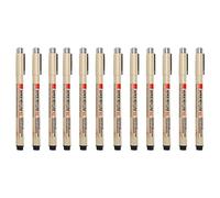 Waterproof Archival Ink Micro-Pen Fineliner Ink PensSet of 12 Micro-Line Pens for Sketching Anime Artist Illustration Product Architectural Design Painting Tools