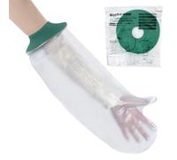 Waterproof Arm Cover for Shower & Bath - Adult - Reusable Waterproof Cast Protector Arm Sleeve Made with a Soft, Stretchy Silicone Seal & High Grade PVC Body - Small-Medium, Upgraded Design