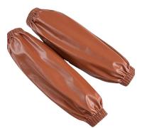 Waterproof arm Sleeves Leather Oversleeve Waterproof Arm Sleeve Kitchen Cleaning Arms Covers Work Condom Washing Hand Protectors(Light Coffee)