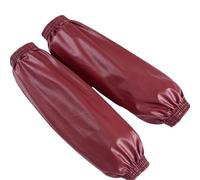 Waterproof arm Sleeves Leather Oversleeve Waterproof Arm Sleeve Kitchen Cleaning Arms Covers Work Condom Washing Hand Protectors(Burgundy)