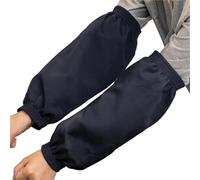 Waterproof arm Sleeves Waterproof Canvas Oversleeve Armbands for Work Solid Color Handcuffs Kitchen Washing Cleaning Sleeve Cover(Blue)