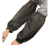 Waterproof arm Sleeves Waterproof Canvas Oversleeve Armbands for Work Solid Color Handcuffs Kitchen Washing Cleaning Sleeve Cover(Deep Green)