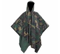 Waterproof Army Rain Poncho for Camping/Hiking Navy Blue/Camouflage vidaXL