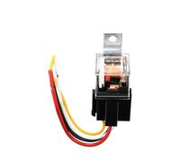 Waterproof Automotive Relay 4Pin 5Pin 2 Contact Copper Feet Car Relay Socket 40A/80A High Capacity Switching Car Control Device(DC 12V 80A 4PIN)