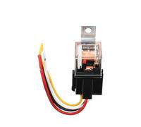 Waterproof Automotive Relay 4Pin 5Pin 2 Contact Copper Feet Car Relay Socket 40A/80A High Capacity Switching Car Control Device(DC 24V 80A 4PIN)