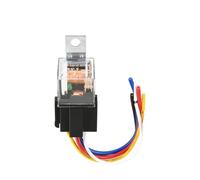 Waterproof Automotive Relay 4Pin 5Pin 2 Contact Copper Feet Car Relay Socket 40A/80A High Capacity Switching Car Control Device(DC 24V 80A 5PIN)